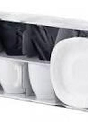 Сервіз чайний luminarc carine blackwhite, 12 предметів 220мл