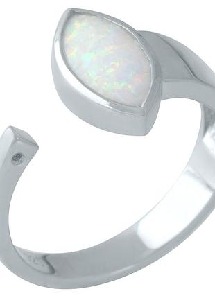 Срібне кільце komilfo з опалом 0.625ct, вага виробу 3,51 г (1960516) 17.5 розмір