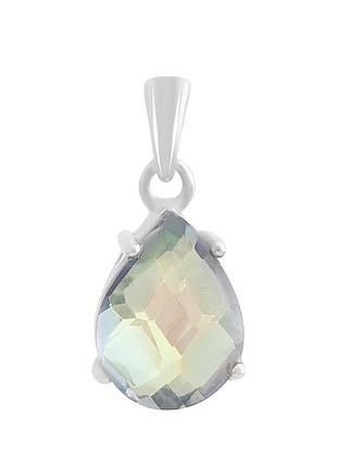 Серебряная подвеска komilfo с мистик топазом 2.9ct (2158004)