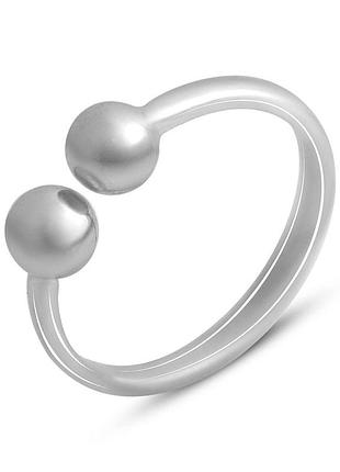 Серебряное кольцо komilfo с без камней, вес изделия 1,54 гр (2002161) adjustable размер