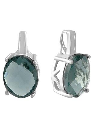 Серебряная подвеска komilfo с топазом лондон блю 2.045ct (2141648)