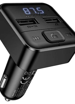 Азу fm модулятор borofone bc63 selecto qc3.0 (2usb-a)