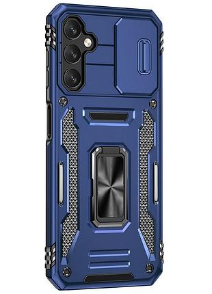 Ударостійкий чохол camshield army ring для samsung galaxy s24 синій / navy