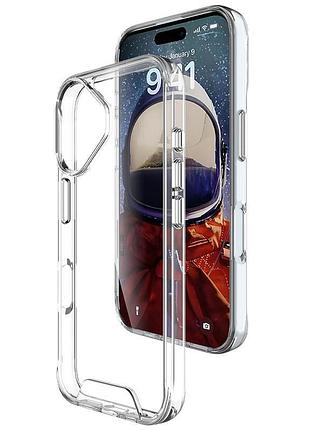 Чохол tpu space case transparent для apple iphone 16 plus (6.7") прозорий 7