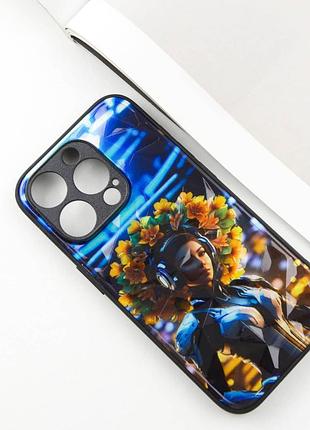 Tpu+pc чехол prisma ladies для apple iphone 15 pro max (6.7") cyberpunk
