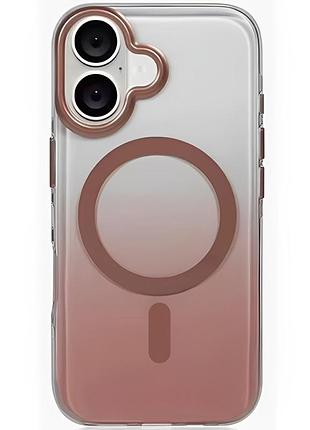 Чехол tpu+pc shadow with magsafe для apple iphone 16 (6.1") rose gold