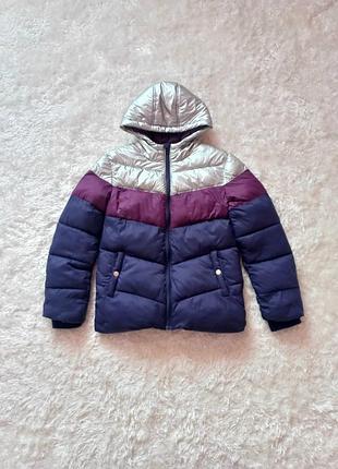 Куртка демисезонная весенняя осенняя для девочки m&amp;co 140-146 см синяя