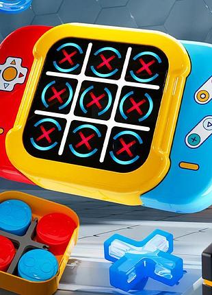 Портативная интерактивная игра ummi me-252 2in1 electronic tic-tac-toe yellow