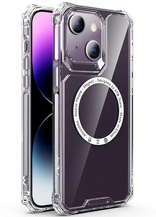Чохол tpu gorilla with magsafe для apple iphone 15 (6.1") clear 2