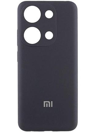 Чехол silicone cover lakshmi full camera (aa) with logo для xiaomi redmi note 13 pro 4g черный / black