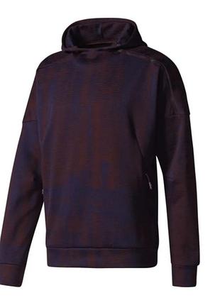 Худи adidas z.n.e. pulse jacquard с принтом напоминающим сердцебиение толстовка адидас спортивная кофта унисекс