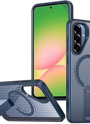 Чохол tpu breeze with magsafe stand для samsung galaxy a56 5g (blue)