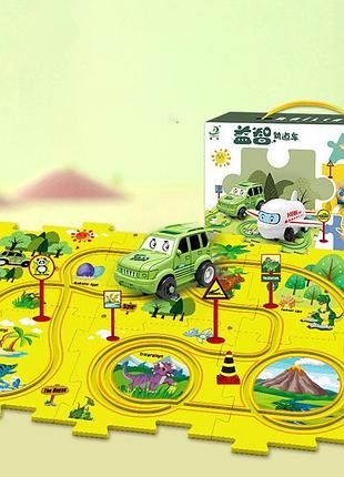 Развивающая игрушка-пазл sht 1103a dinosaur park (25pcs) yellow