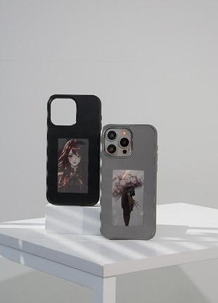 Tpu+pc чохол ink show 2.0 для apple iphone 14 pro (6.1") grey 10