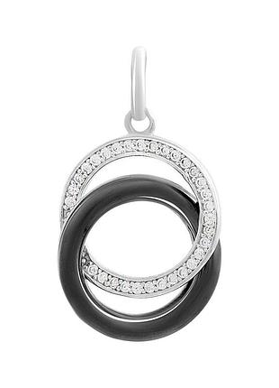 Серебряная подвеска komilfo с керамикой (2157076)