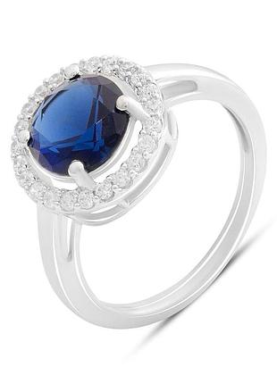 Серебряное кольцо komilfo с сапфиром nano 1.887ct, вес изделия 2,67 гр (2189114) 17 размер