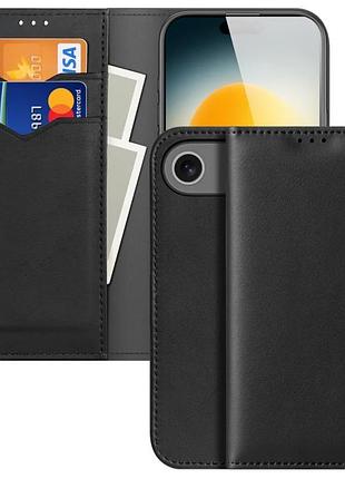 Чехол-книжка dux ducis hivo для apple iphone 17 air (6.5") black