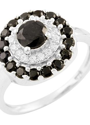 Серебряное кольцо komilfo с натуральным сапфиром 1.553ct, вес изделия 3,42 гр (0925035) 18.5 размер