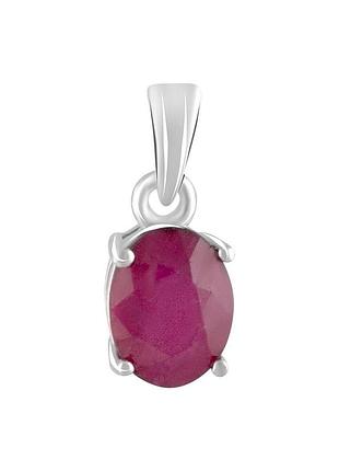 Срібна підвіска komilfo з рубіном 1.775ct (2105916)