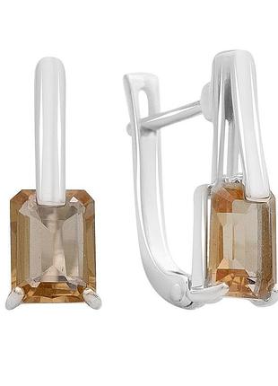 Срібні сережки komilfo із султаніт султанітом 3.233ct (2163916)