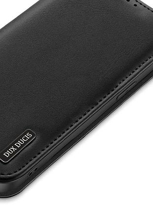 Чехол-книжка dux ducis hivo для apple iphone 16e (6.1") black