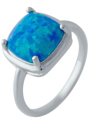 Срібне кільце komilfo з опалом 1.074ct, вага виробу 3,3 г (2028864) 17 розмір