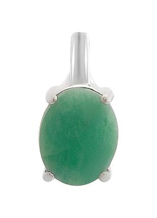 Серебряная подвеска komilfo с изумрудом 2.357ct (2172376)