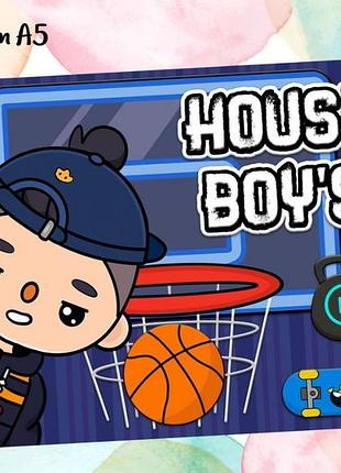 Альбом на липучках тока бока "house boy's"