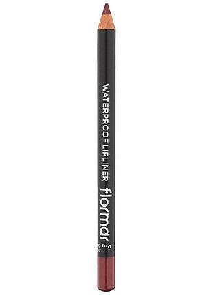 Карандаш для губ flormar №242 deep bordeaux флормар