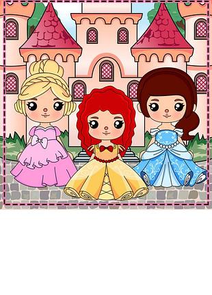 Альбом на липучках тока бока "princess "