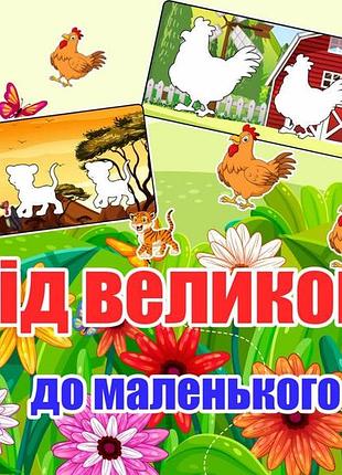 Гра на липучках "від великого до маленького"