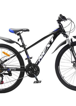 Велосипед crossbike next 2025 26" 12" чорний-синій