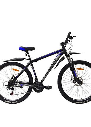 Велосипед crossbike storm 2024 27.5" 15" чорний-синій