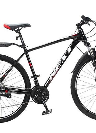 Велосипед crossbike next 2025 29" 20" чорний-червоний