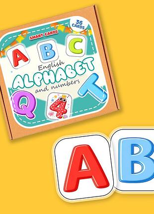 Английский алфавит + цифры (до 10)