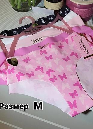 Новые оригинал трусики трусы juicy couture нижнее женское белье размер м