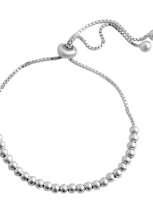 Серебряный браслет proba с без камней, вес изделия 3,88 гр (2080329) adjustable размер