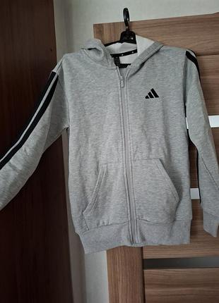 Худи на флисе подростковая adidas, новая, размер l