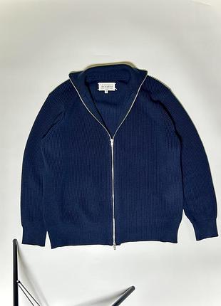 Зіп-кофта/кардиган maison margiela синього кольору, s,m,l,xl