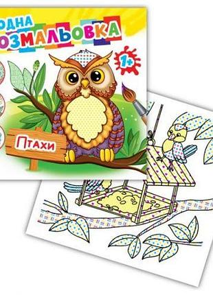 Раскраска водная "птицы"