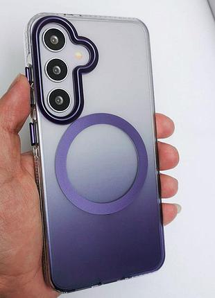 Чохол tpu+pc phantom with magsafe для samsung galaxy s25+ purple