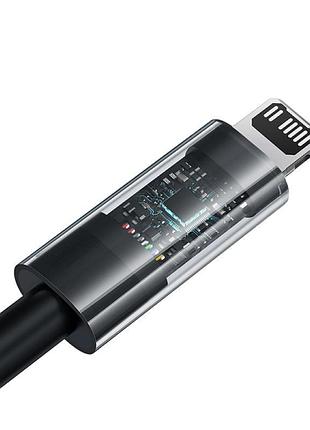 Дата кабель baseus gem fast charging type-c to lightning 20w (2m) (p10373001211-01) cluster black 3