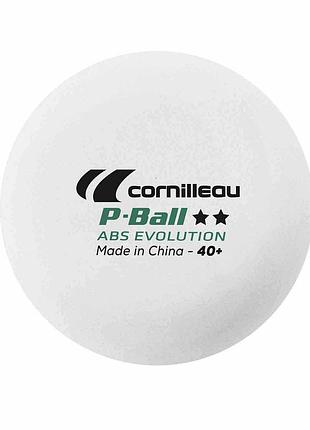 Мячи для настольного тенниса cornilleau p-balls 2* 6 шт, белые