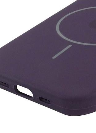 Чехол silicone case full protective (aa) with magsafe для apple iphone 14 plus (6.7") фиолетовый / elderberry 5