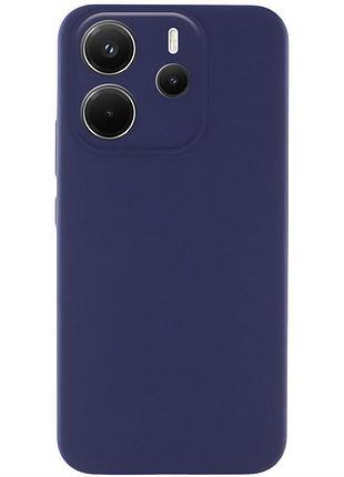 Чехол silicone cover lakshmi full camera (aaa) для xiaomi redmi note 14 4g (europe version) темно-синий / midnight blue