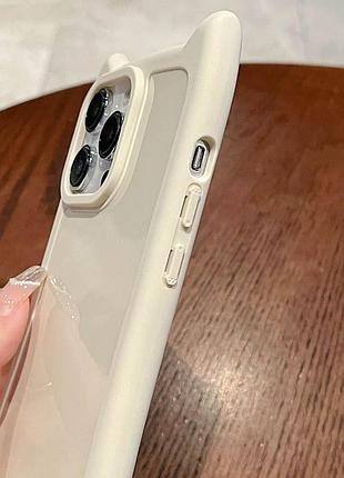 Чохол tpu cat для apple iphone 13 pro (6.1") antique white