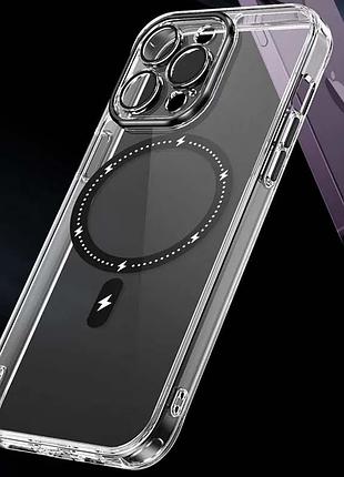 Чохол tpu+pc colorful with magsafe для apple iphone 14 pro (6.1") black