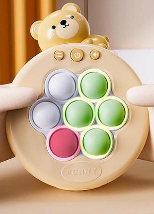 Портативная игра pop-it speed push game ver.6 bear