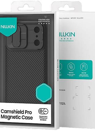 Карбонова накладка nillkin camshield pro magnetic для apple iphone 17 pro max (6.9") black