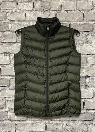 Женская ультралегкая двусторонняя пуховая жилетка tom tailor leopard жилет повседневная безрукавка куртка zara для активного отдыха uniqlo леопардовая